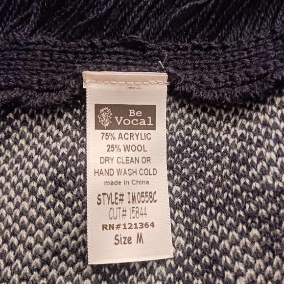 New Vocal Fringe Animal Print Cardigan - Picture 4 of 4